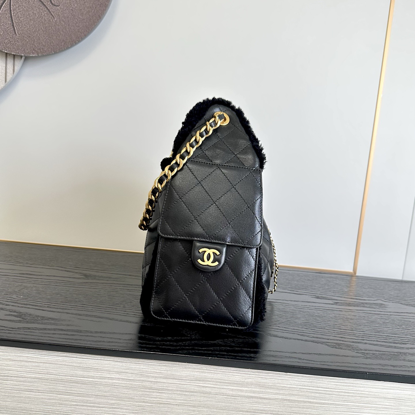 Chanel Small in Black side profile